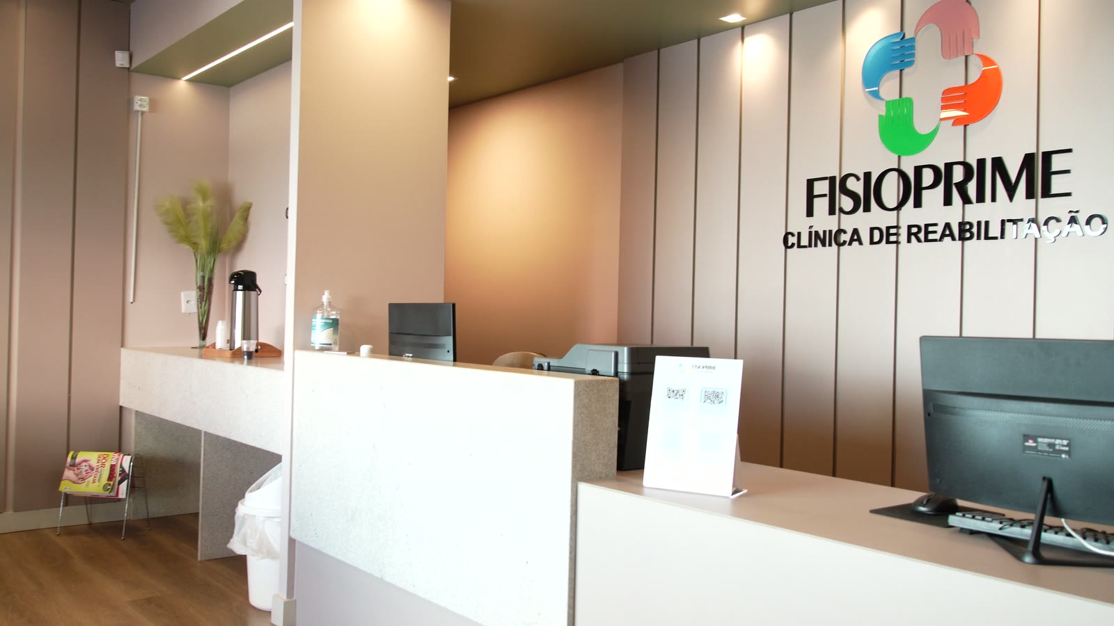 Recepção e sala de espera — Fisioprime Taguatinga Sul